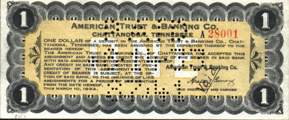 American Trust $1 script